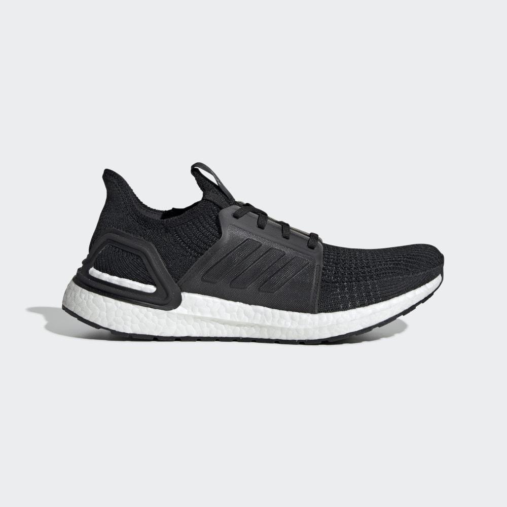 Adidasi Alergare Adidas Ultraboost 19 Barbati Romania - Negrii/Albi G54009